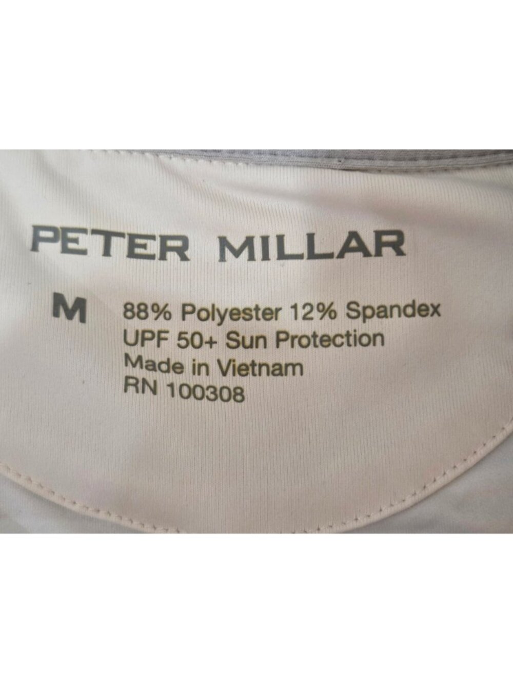 Peter Millar Womens Ivory Plaid UPF 50+ Quarter-Zip Sun Shirt Medium Golf EUC - Picture 8 of 12